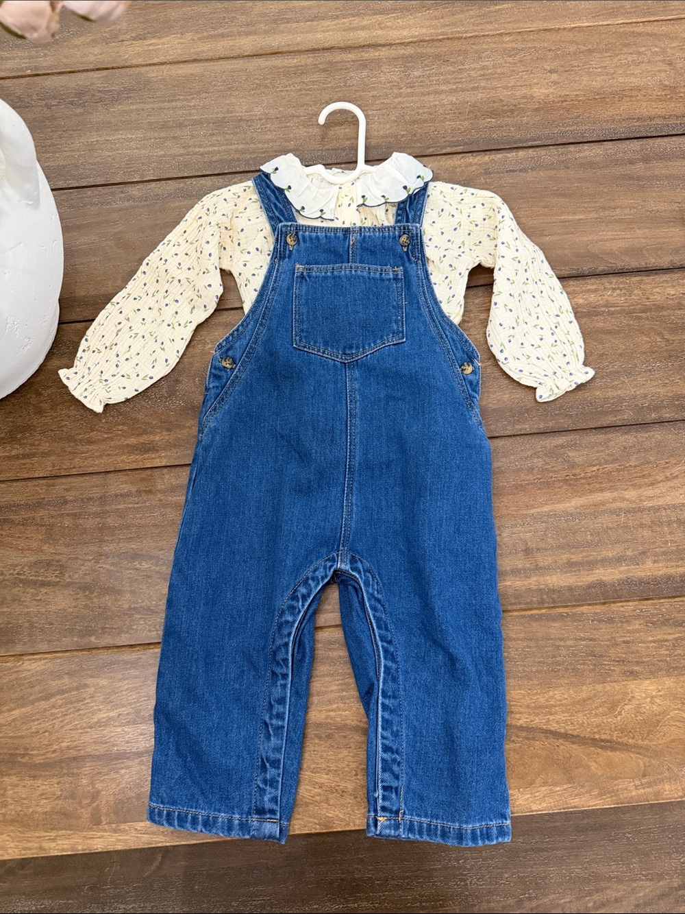 Zara Kids Denim Overalls - Blue